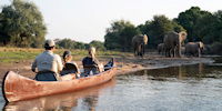 safari en canoe sur le zambeze en zambie