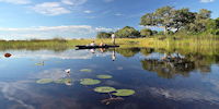 safari en mokoro dans l'okavango au botswana