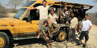 transert a bord de notre 4x4 land cruiser - voyage au mozambique