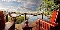 lodge de charme dans l'okavango - safari au botswana
