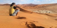 marche sur les dunes du nambib - voyage en namibie