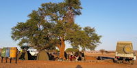 camping a seriem dans le namib - exploration en namibie
