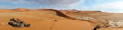 marche sur les dunes du nambib - voyage en namibie