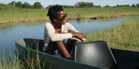 ballade en mokoro - voyage en namibie